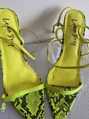Lemon Drop Snake Print